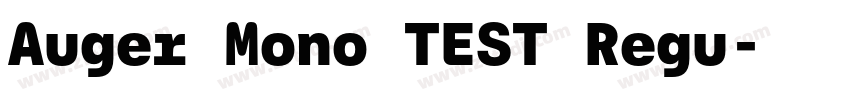 Auger Mono TEST Regu字体转换